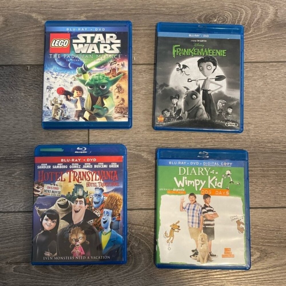 Lot of 4 Blue Ray DVD’s Kids